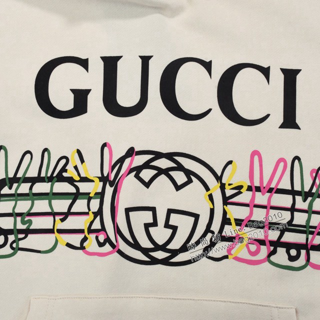Gucci古奇專櫃古馳2023FW新款印花連帽衛衣 男女同款 tzy3001
